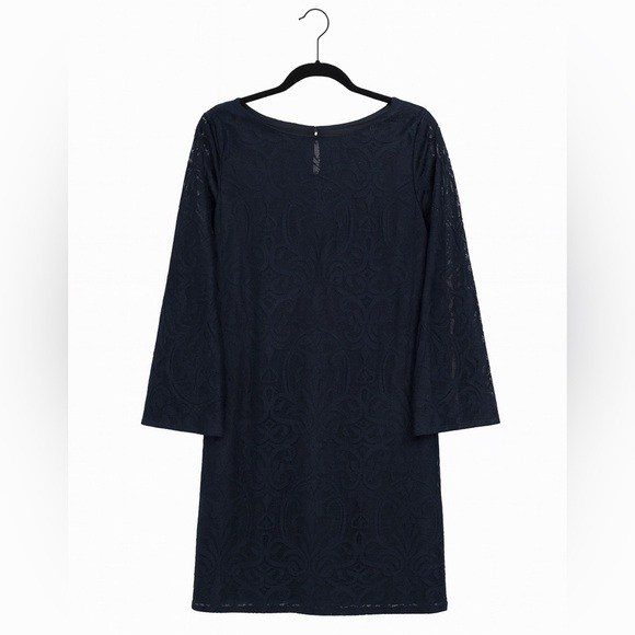 Bcx Size Small Navy Lace Dress. Excellent Condition. 28” Waist, 33” Length - Picture 3 of 3